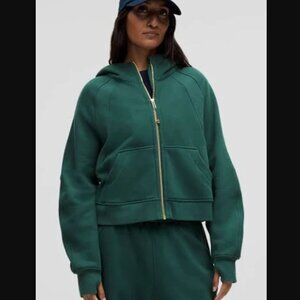 Lululemon Scuba Oversized Full-Zip Hoodie - Storm Teal/Gold - Medium